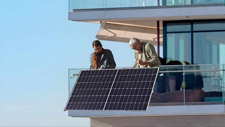 Can solar panels be installed on a balcony